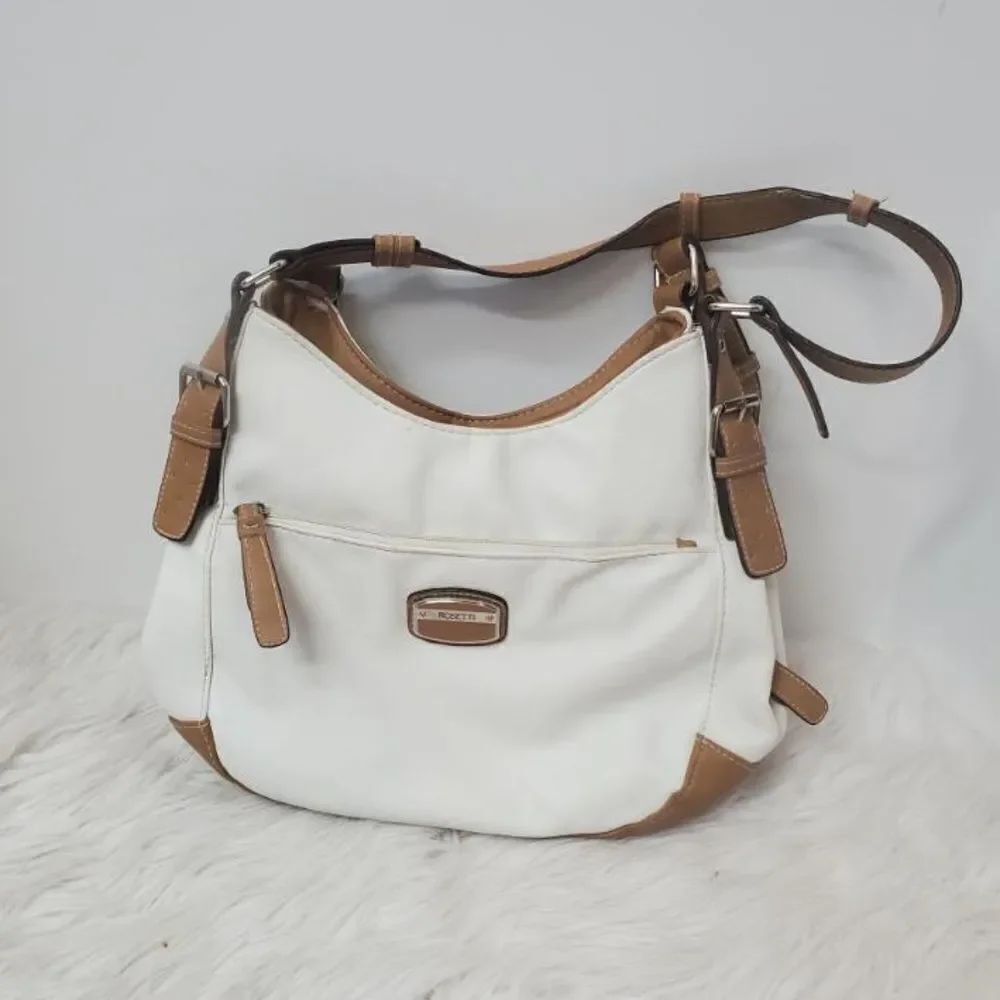 ROSETTTIโWHITEย &โBROWNโHOBOโBAG